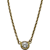 ティファニー TIFFANY＆CO バイザヤードダイヤネックレス ゴールド Au750 ダイヤモンド ジュエリー