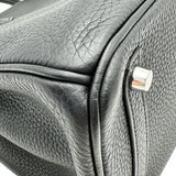 エルメス HERMES バーキン30 A刻印 ブラック シルバー金具 トリヨン レディース ハンドバッグ