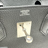 エルメス HERMES バーキン30 A刻印 ブラック シルバー金具 トリヨン レディース ハンドバッグ