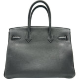 エルメス HERMES バーキン30 A刻印 ブラック シルバー金具 トリヨン レディース ハンドバッグ