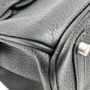 エルメス HERMES バーキン30 A刻印 ブラック シルバー金具 トリヨン レディース ハンドバッグ