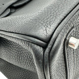 エルメス HERMES バーキン30 A刻印 ブラック シルバー金具 トリヨン レディース ハンドバッグ