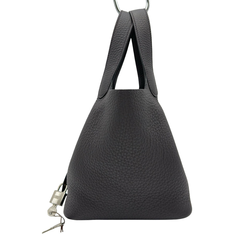 エルメス HERMES ピコタンロック PM W刻印 プルノワール シルバー金具