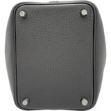 エルメス HERMES ピコタンロック PM W刻印 プルノワール シルバー金具 トリヨン レディース ハンドバッグ