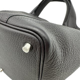 エルメス HERMES ピコタンロック PM W刻印 プルノワール シルバー金具 トリヨン レディース ハンドバッグ