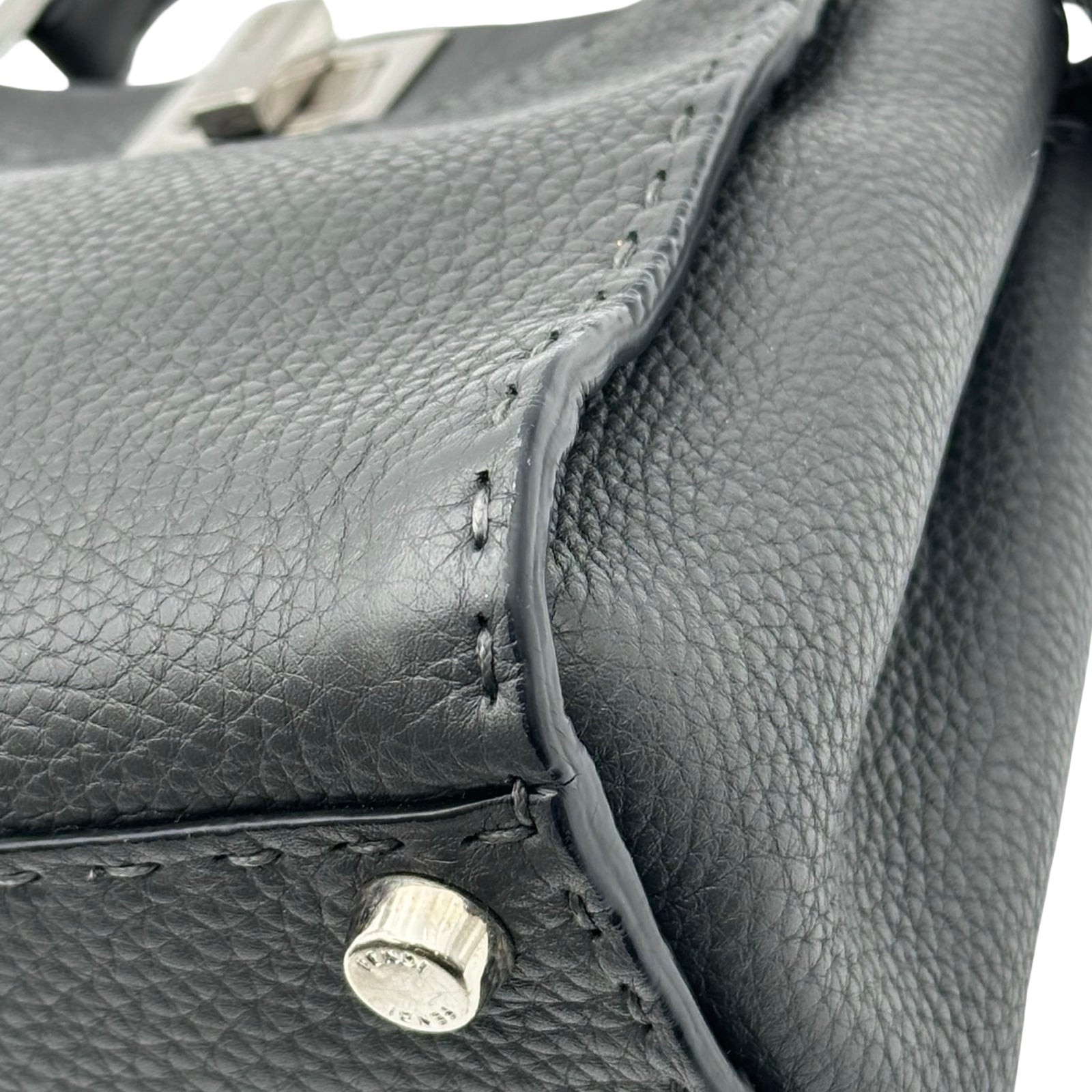 フェンディ FENDI セレリピーカブー ミニ 8BN244 グレー シルバー金具