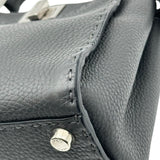 フェンディ FENDI セレリピーカブー ミニ 8BN244 グレー シルバー金具 レザー レディース ショルダーバッグ