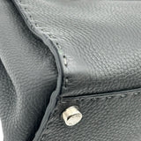 フェンディ FENDI セレリピーカブー ミニ 8BN244 グレー シルバー金具 レザー レディース ショルダーバッグ