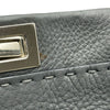 フェンディ FENDI セレリピーカブー ミニ 8BN244 グレー シルバー金具 レザー レディース ショルダーバッグ
