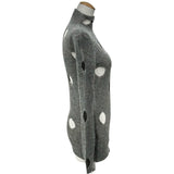 プラダ PRADA アイレットダメージ ウールニットセーター P26402 グレー ウール レディース セーター