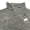 プラダ PRADA アイレットダメージ ウールニットセーター P26402 グレー ウール レディース セーター