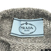 プラダ PRADA アイレットダメージ ウールニットセーター P26402 グレー ウール レディース セーター