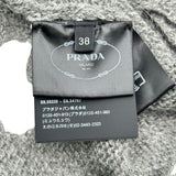 プラダ PRADA アイレットダメージ ウールニットセーター P26402 グレー ウール レディース セーター