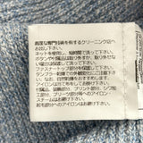 シャネル CHANEL ラインストーンライオンボタンニットカーディガン P74623 ブルー キュプラ レディース カーディガン