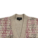 シャネル CHANEL ココマーク総柄スパンコールカシミヤニットベスト P73877 ベージュ カシミヤ レディース ベスト