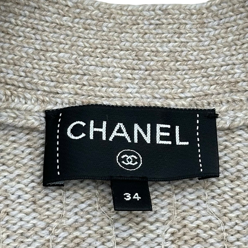 シャネル CHANEL ココマーク総柄スパンコールカシミヤニットベスト
