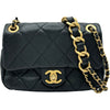 シャネル CHANEL ミニマトラッセチェーンショルダーバッグ ブラック ゴールド金具 キャビアスキン レディース ショルダーバッグ