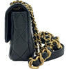 シャネル CHANEL ミニマトラッセチェーンショルダーバッグ ブラック ゴールド金具 キャビアスキン レディース ショルダーバッグ