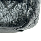 シャネル CHANEL ミニマトラッセチェーンショルダーバッグ ブラック ゴールド金具 キャビアスキン レディース ショルダーバッグ