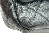 シャネル CHANEL ミニマトラッセチェーンショルダーバッグ ブラック ゴールド金具 キャビアスキン レディース ショルダーバッグ