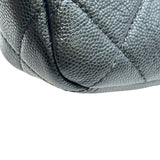 シャネル CHANEL ミニマトラッセチェーンショルダーバッグ ブラック ゴールド金具 キャビアスキン レディース ショルダーバッグ