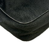バレンシアガ BALENCIAGA クラシックザポーチ 110481 ブラック シルバー金具 レザー/ハラコ レディース ポーチ