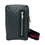 グッチ GUCCI GGスプリームリングバッグ 478325 ブラック GGスプリームキャンバス メンズ ウエストバッグ