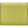 ロエベ LOEWE トライフォールドウォレット イエロー/ブラウン シルバー金具 カーフ レディース 二つ折り財布