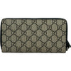 グッチ GUCCI GGスプリームビープリントラウンド長財布 451273 ベージュ/ブラック GGスプリームキャンバス レディース 長財布