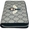 グッチ GUCCI GGスプリームビープリントラウンド長財布 451273 ベージュ/ブラック GGスプリームキャンバス レディース 長財布