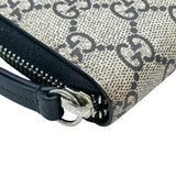 グッチ GUCCI GGスプリームビープリントラウンド長財布 451273 ベージュ/ブラック GGスプリームキャンバス レディース 長財布