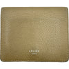 セリーヌ CELINE カードケース ベージュ/レッド シルバー金具 レザー レディース カードケース