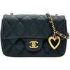 シャネル CHANEL ミニマトラッセハートチェーンショルダーバッグ AS3457 ブラック ゴールド金具 ラムスキン レディース ショルダーバッグ