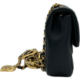 シャネル CHANEL ミニマトラッセハートチェーンショルダーバッグ AS3457 ブラック ゴールド金具 ラムスキン レディース ショルダーバッグ
