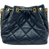 シャネル CHANEL マトラッセスモールバケットバッグ AS2786 ネイビー ゴールド金具 ラムスキン/パール レディース ショルダーバッグ
