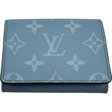 ルイ・ヴィトン LOUIS VUITTON アンヴェロップ カルト ドゥ ヴィジット M14118 スカイブルー モノグラム・タイガ レディース カードケース