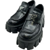 プラダ PRADA モノリス ブラッシュドレザーローファー 1D649M ブラック レザー レディース ローファー