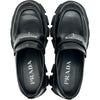 プラダ PRADA モノリス ブラッシュドレザーローファー 1D649M ブラック レザー レディース ローファー