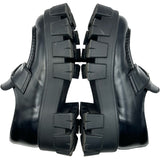 プラダ PRADA モノリス ブラッシュドレザーローファー 1D649M ブラック レザー レディース ローファー