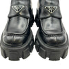 プラダ PRADA モノリス ブラッシュドレザーローファー 1D649M ブラック レザー レディース ローファー
