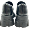 プラダ PRADA モノリス ブラッシュドレザーローファー 1D649M ブラック レザー レディース ローファー