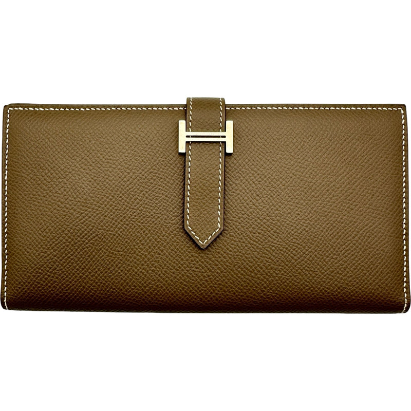 エルメス HERMES ベアンスフレ D刻印 エトゥープ シルバー金具