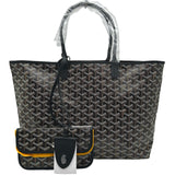 ゴヤール GOYARD サンルイPM ブラック ゴヤールディンキャンバス ユニセックス トートバッグ