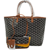 ゴヤール GOYARD サンルイPM ブラック/タン ゴヤールディンキャンバス ユニセックス トートバッグ