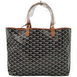 ゴヤール GOYARD サンルイPM ブラック/タン ゴヤールディンキャンバス ユニセックス トートバッグ