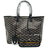 ゴヤール GOYARD サンルイPM ブラック ゴヤールディンキャンバス ユニセックス トートバッグ