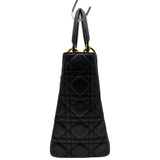 クリスチャン・ディオール Christian Dior レディディオール ミディアム ブラック ゴールド金具 ラム レディース ショルダーバッグ