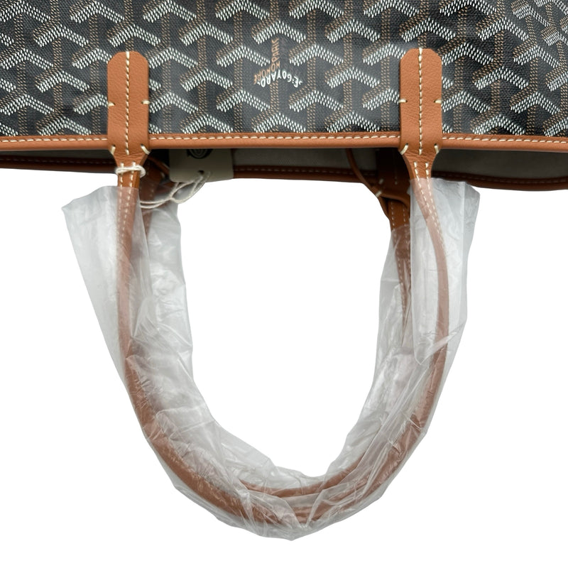 【本日限定セール】GOYARD ゴヤール サンルイ PM（ブラック×ブラウン） ゴヤール GOYARD サンルイPM ブラック ゴヤールディンキャンバス