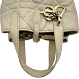クリスチャン・ディオール Christian Dior トゥジュールバーティカルトートスモール M28350SNW_M61U ベージュ ゴールド金具 ラムレザー レディース ハンドバッグ