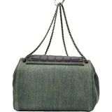シャネル CHANEL 2.55チョコバーチェーンショルダー ブラウン/ブルー シルバー金具 レザー/デニム レディース ショルダーバッグ